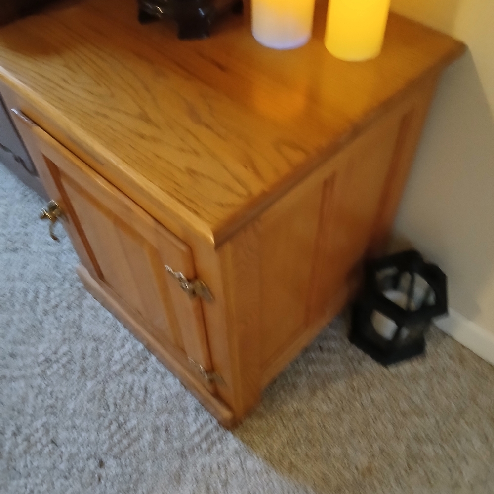 WHITE CLAD END TABLES GREAT CONDITION price is for both